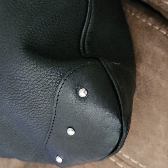 Valentina Italia Black Leather Handbag - Picture 7 of 7